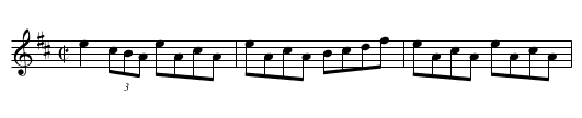 Moher Reel - staff notation