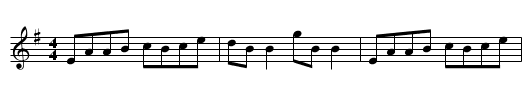 Moheravogue - staff notation