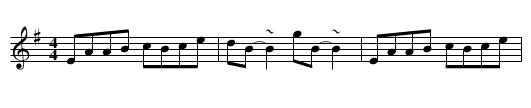 Moheravogue - staff notation
