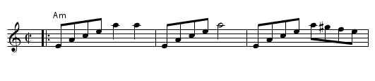 Moishe's Reel - staff notation