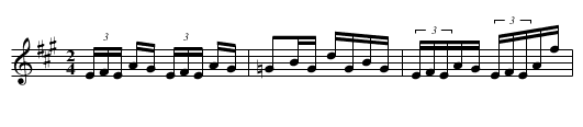 Mol Sperka Jig - staff notation