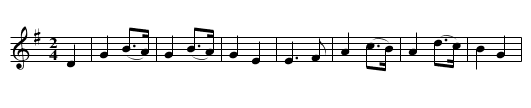Molawd y brâg - staff notation