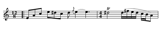 Moldavian Doina - staff notation