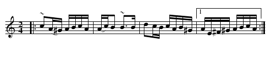 Moldavian Hora - staff notation