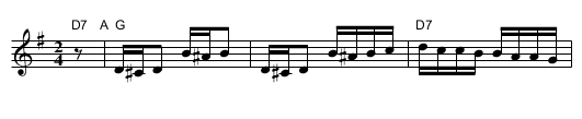 Moldavskaya Hora - staff notation