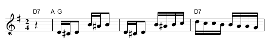 Moldavskaya Hora - staff notation