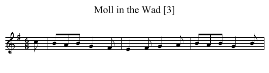 Moll in the Wad [3] - staff notation