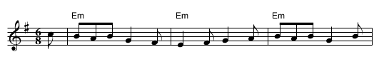 Moll In The Wad - staff notation