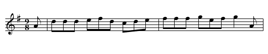 MOLL ROE IN THE MORNING - staff notation