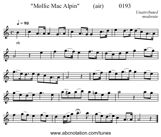 Mollie Mac Alpin (air) 0193 - staff notation