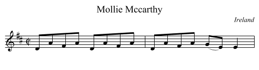 Mollie Mccarthy - staff notation