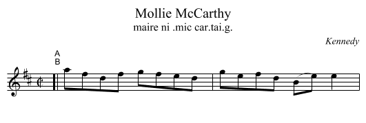 Mollie McCarthy - staff notation