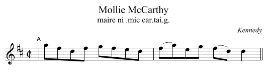 Mollie McCarthy - staff notation