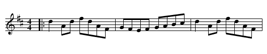 Molloy's Favourite Reel - staff notation