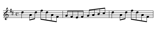 Molloy's Favourite - staff notation