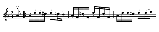 MOLLY BAWN'S -- REEL - staff notation