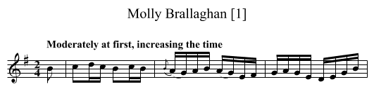 Molly Brallaghan [1] - staff notation