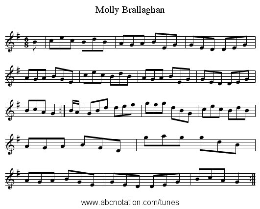 Molly Brallaghan - staff notation