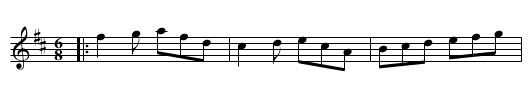 Molly Brown's Whim - staff notation