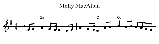Molly MacAlpin - staff notation