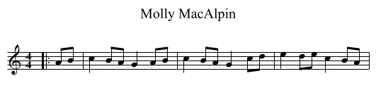 Molly MacAlpin - staff notation