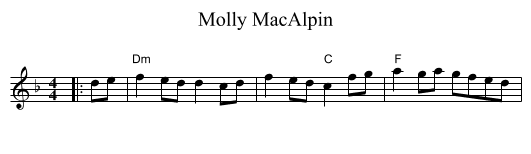 Molly MacAlpin - staff notation