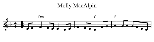 Molly MacAlpin - staff notation