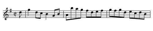 Molly Malone [1] - staff notation