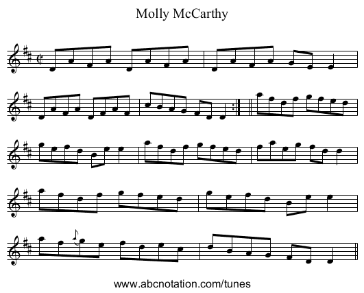 Molly McCarthy - staff notation