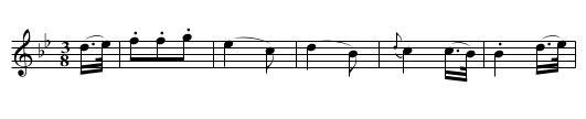 Molly My Dear - staff notation