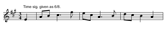 Molly O - Hard - staff notation