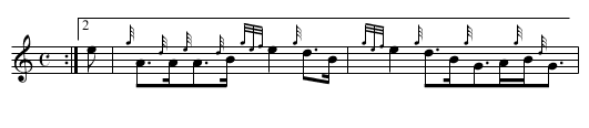 Molly on the Shore - staff notation
