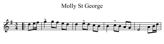 Molly St George - staff notation