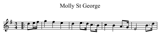 Molly St George - staff notation
