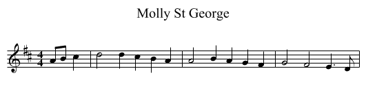 Molly St George - staff notation