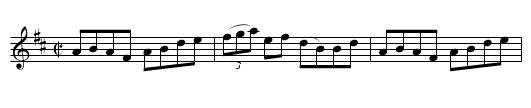 Molly, What Ails You?  (reel)  1413 - staff notation