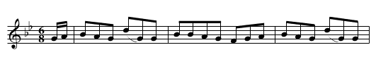 Molly's Favorite - staff notation