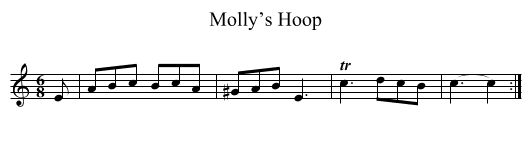 Molly’s Hoop - staff notation