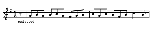 Molroe. JBut.877 - staff notation