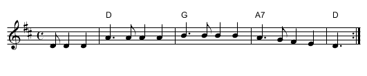 Mon Comp&egrave;re - staff notation