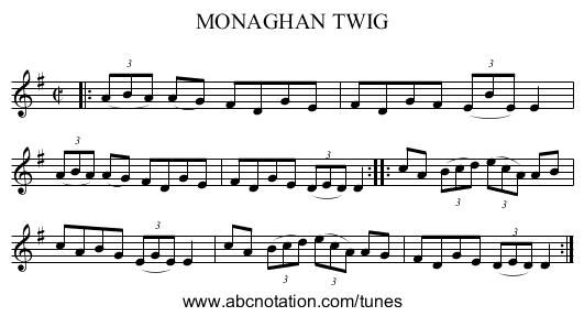 MONAGHAN TWIG - staff notation