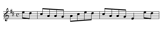 Monaghan Twig - staff notation