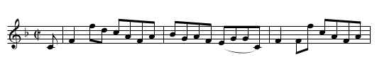 Monaltries Reel - staff notation