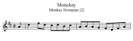 Monckey - staff notation