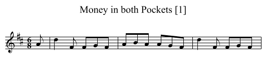 Money in both Pockets [1] - staff notation