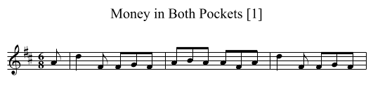 Money in Both Pockets [1] - staff notation