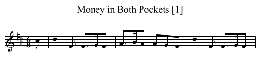 Money in Both Pockets [1] - staff notation