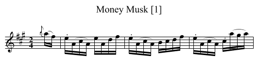 Money Musk [1] - staff notation