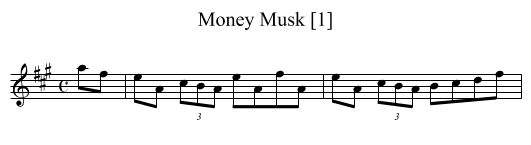 Money Musk [1] - staff notation