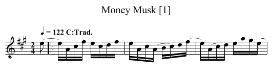Money Musk [1] - staff notation